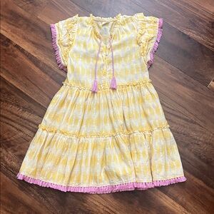 NEW SONNY SIDE UP girl's you are my sunshine dress in yellow/pink